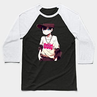 Hip hop style anime boys funny Baseball T-Shirt